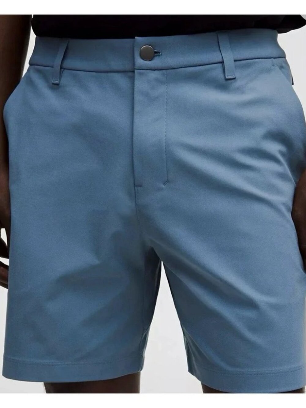 Lululemon ABC Classic-Fit Short 7" *Warpstreme Men's Stretch Shorts Gray/Blue 32